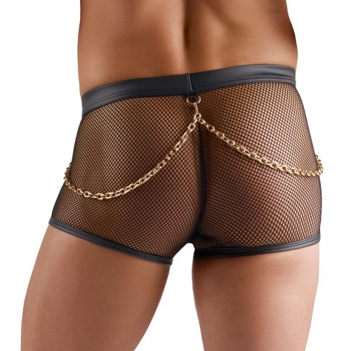 Pantaloncino a rete elasticizzato con...