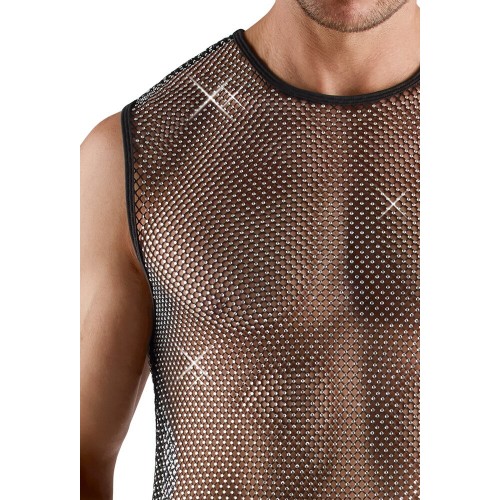 Camicia a rete senza maniche...