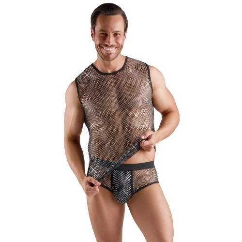 Camicia a rete senza maniche...