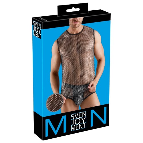 Camicia a rete senza maniche...