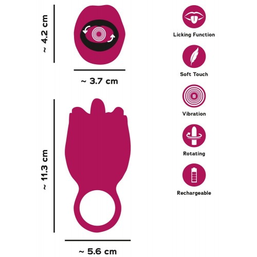 Vibratore da appoggiare Con lingua...