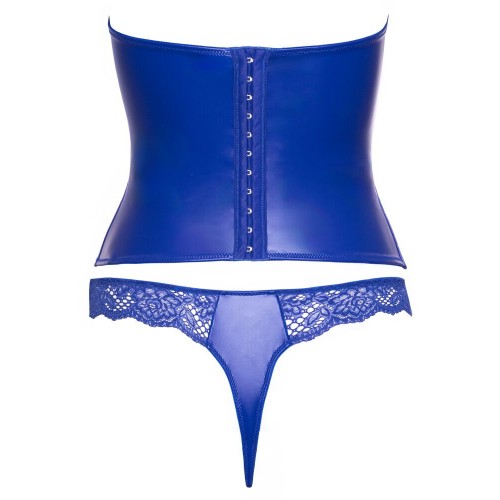 Set corsetto senza spalline con seno...
