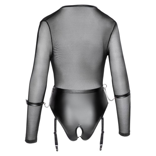 Body reggicalze extra scollato di con...