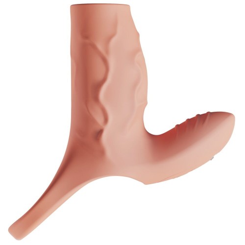 Guaina vibrante per il pene con...