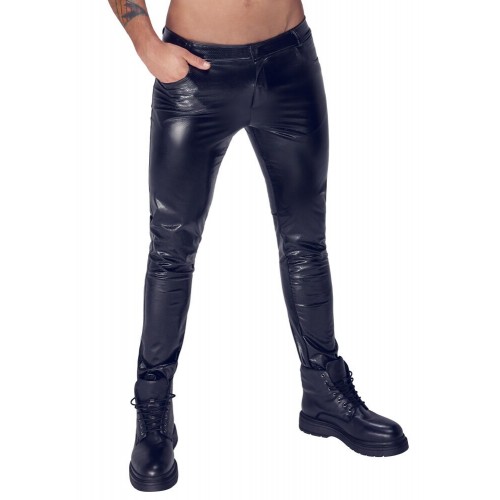 Pantaloni in pelle di serpente XL