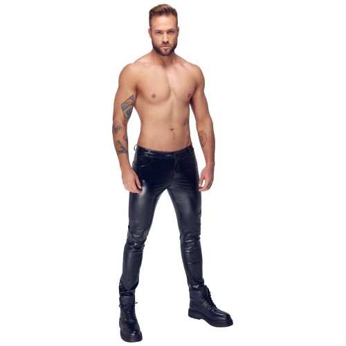 Pantaloni in pelle di serpente XL