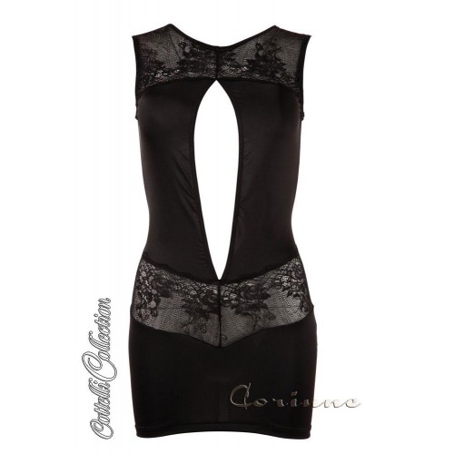 Mini abito con inserti in pizzo. L