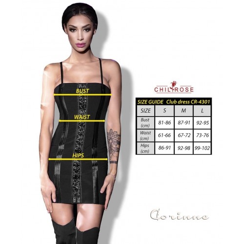 Mini abito a tubino con stringatura. M