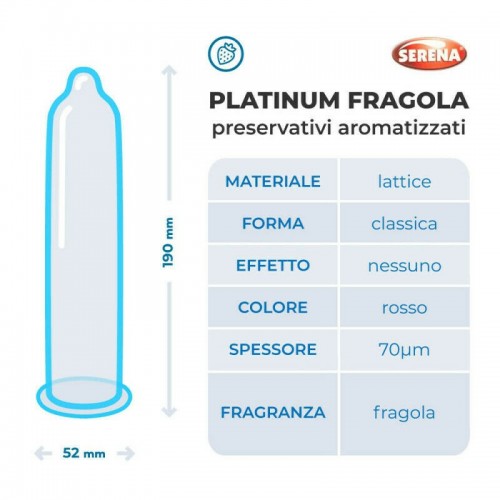 Profilattici Serena Fragola 144pz
