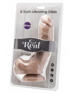Dildo 8 Inch W. Balls Vibrator 2