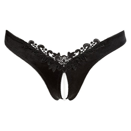 Slip G-String con Perle Black M