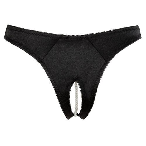 Slip G-String con Perle Black M