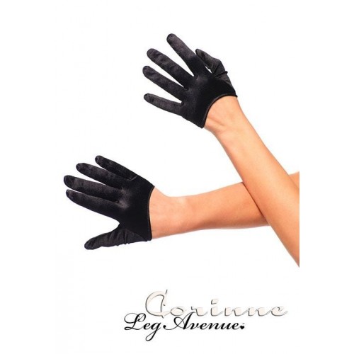 La-2137 Mini Cropped Satin Gloves