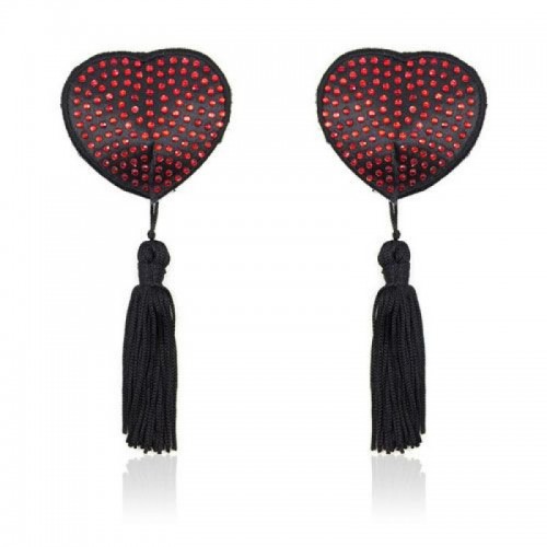 Heart Shine Nipples Tassels (Rosso)