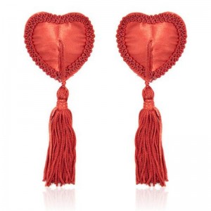 Heart Nipples Tassels Red