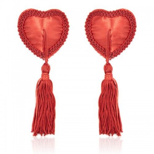 Heart Nipples Tassels Red