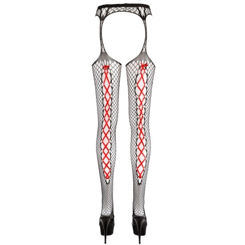 Collant a rete effetto reggicalze S/M