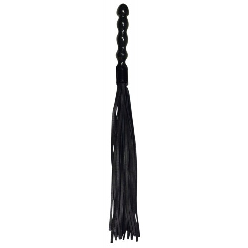 Leather Flogger with Wooden Handle