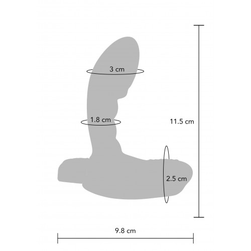 Plug anale vibrante Remoto The Heroic...