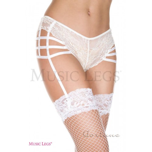 Slip reggicalze in pizzo con...