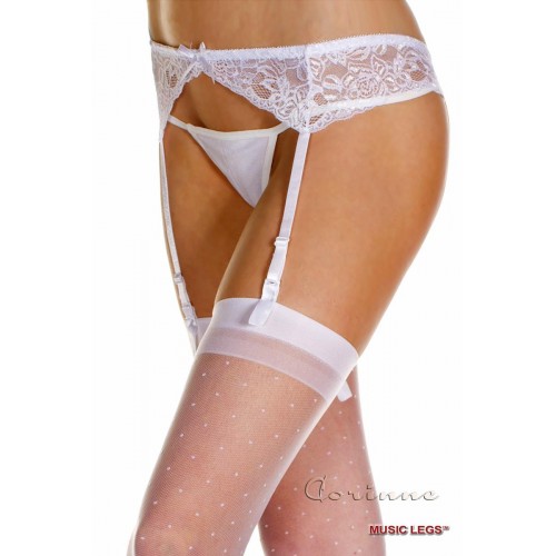 reggicalze con fiocco e perizoma UNICA