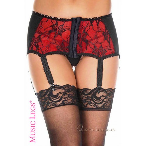 Reggicalze con inserti in pizzo e...