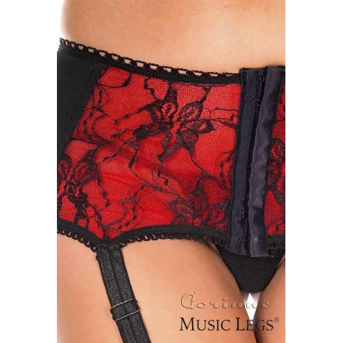 Reggicalze con inserti in pizzo e...