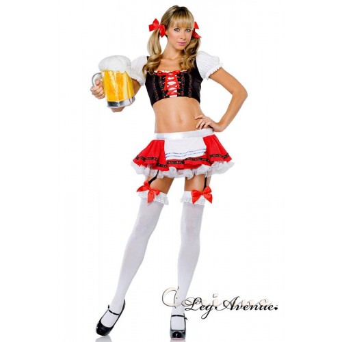 Costume ragazza bavarese 2 pezzi. M/L