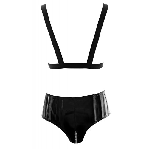 Intimo 2 Pz PVC Bra and Briefs XL