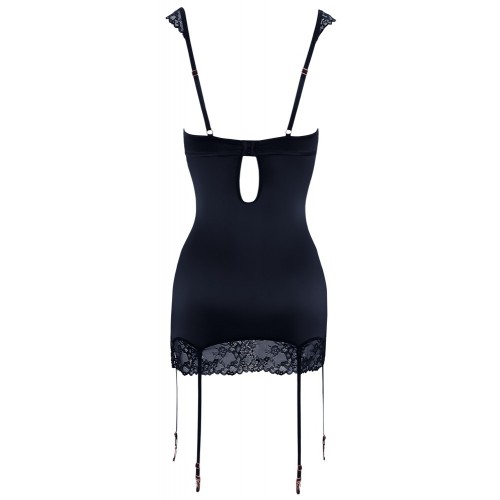 guepiere con strass e seno scoperto...