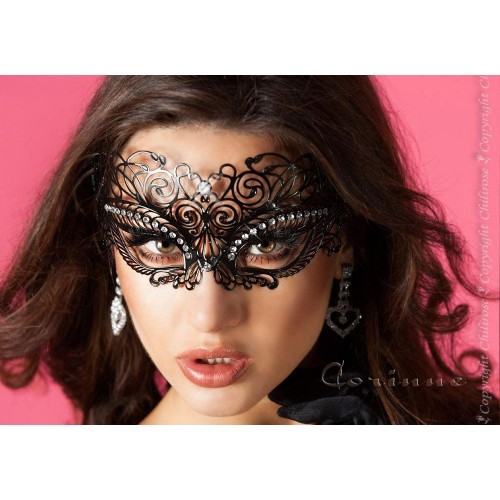 maschera filigranata con strass