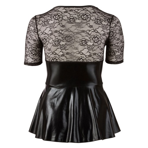 Mini abito con allacciatura rossa in...