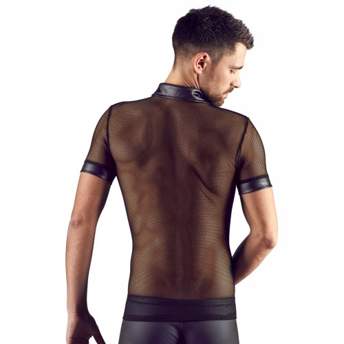 Camicia maschile con colletto a polo XL