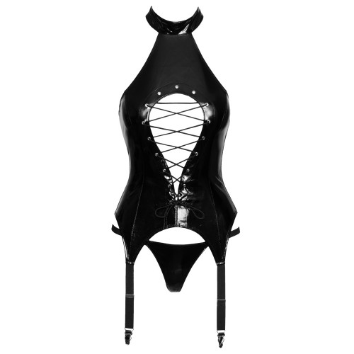 chemise con reggicalze e perizoma in...